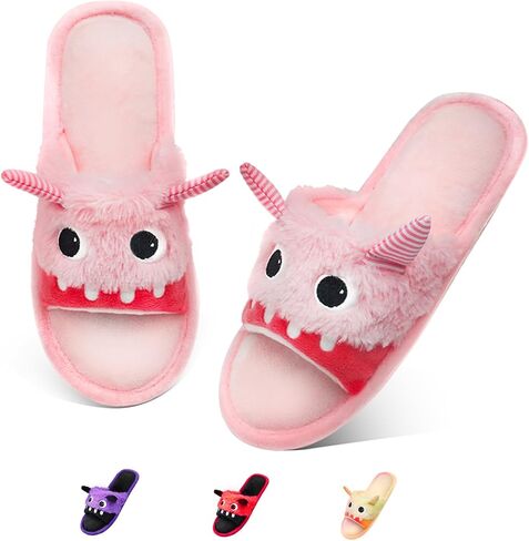 Halloween Cute Slippers for Women, Monster Slippers, House Slippers for Woman, Open Toe Slippers for Women, Memory Foam Slippers for Women, Gifts Slippers for Christmas in Saudi Arabia
