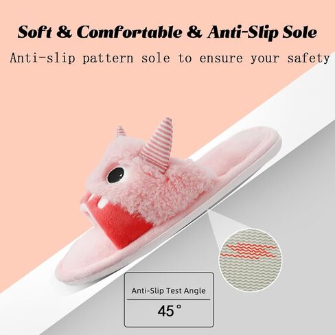 Halloween Cute Slippers for Women, Monster Slippers, House Slippers for Woman, Open Toe Slippers for Women, Memory Foam Slippers for Women, Gifts Slippers for Christmas in Saudi Arabia