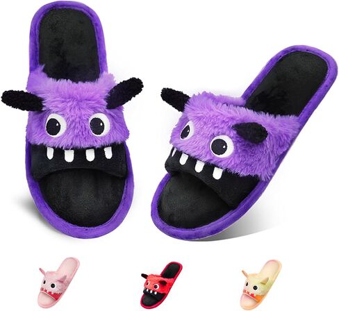 Halloween Cute Slippers for Women, Monster Slippers, House Slippers for Woman, Open Toe Slippers for Women, Memory Foam Slippers for Women, Gifts Slippers for Christmas in Saudi Arabia
