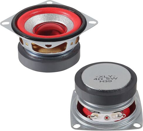 2 Pack 4Ohm 5W Full Range Audio Speaker Bass Stereo Woofer Loudspeaker Compatible with Arduino in Saudi Arabia