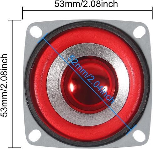 2 Pack 4Ohm 5W Full Range Audio Speaker Bass Stereo Woofer Loudspeaker Compatible with Arduino in Saudi Arabia