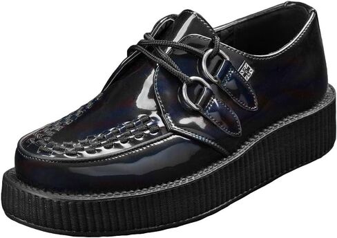 Unisex Patent Oil Slick Creeper Slip-On Loafer in Saudi Arabia