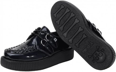 Unisex Patent Oil Slick Creeper Slip-On Loafer in Saudi Arabia