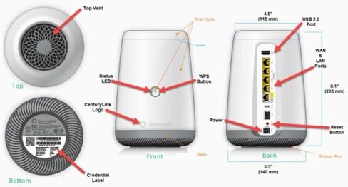 C4000LZ xDSL Gigabit 802.11a/b/g/n/ac WiFi Modem Router Compatible with Centurylink (Renewed) in Saudi Arabia