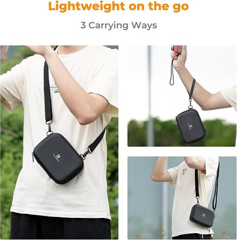 K&F Concept Digital Small Camera Case, Compact Waterproof Small Camera Bag, Lightweight Camera Sling Bag for CCD/Sony DSCW800/DSCW830/Canon PowerShot in Kuwait