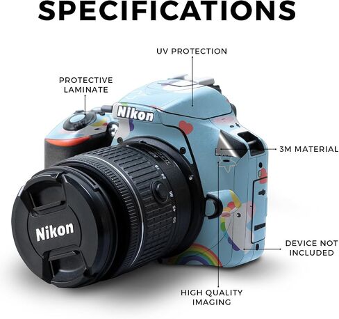 Glossy Glitter Skin Compatible with Nikon D3500 Camera - Rattler - Premium 3M Vinyl Protective Wrap Decal Cover - Easy to Apply | Crafted in The USA by MightySkins in Saudi Arabia