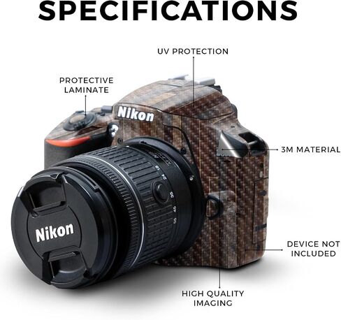 Carbon Fiber Skin Compatible with Nikon D3500 Camera - Cannabis Culture - Premium 3M Vinyl Protective Wrap Decal Cover - Easy to Apply | Crafted in The USA by MightySkins in Saudi Arabia