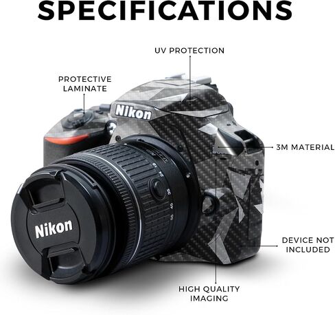 Carbon Fiber Skin Compatible with Nikon D3500 Camera - Cannabis Culture - Premium 3M Vinyl Protective Wrap Decal Cover - Easy to Apply | Crafted in The USA by MightySkins in Saudi Arabia