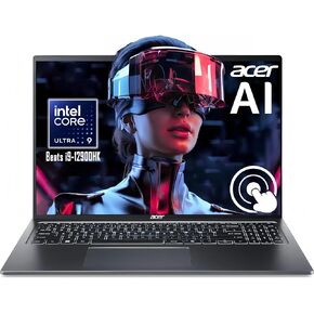 acer Swift Go 16" Touch AI Ready 16:10 2024 Laptop, Intel EVO Core Ultra 9-185H(Beats i9-12900HK), Intel ARC Graphics, Thunderbolt 4, QHD Webcam, Wi-Fi 7, win11, w/HDMI (32GB RAM | 1TB SSD)