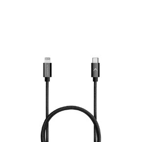 Futurizta Tech Zeus-X MFI 20W USB-C to Lightning Fast Charging Cable (3.3ft/1m) Premium Aluminum Connector with Fast Charging & 480Mb/s Data Sync, Military Grade Calico Braided Wire
