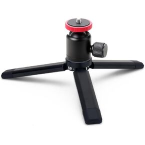 Mini Tripod with Ball Head Mount, Tabletop Tripod Compact Versatile Handle Grip for Gimbal Stabilizers, Cameras, Phones, Webcams, Projectors