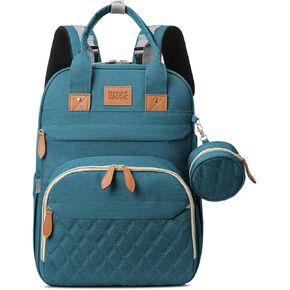 Diaper Bag Backpack, Large Diaper Bag with Changing Station, Baby Diaper Bag, New Mom Gifts, Lightweight Waterproof Unisex Diaper Bag with Insulated Pockets and USB Charging Port, Grey