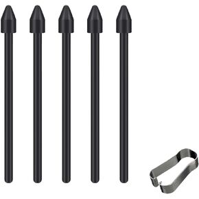 5 Pack Tab S6 S Pen Nibs for Samsung Galaxy Tab S6 Stylus Pen Tips for Samsung Galaxy tab s6 Pen Tips Replacement Parts for Samsung Galaxy tab s6 Pen Nibs Tips with Tweezer(Black)