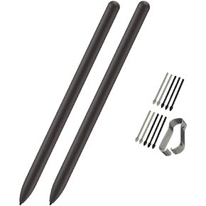 2 Pack Galaxy Tablet S6 Lite/S7/S8/S9 Series Stylus Pen Replacement for Samsung Galaxy Tab S6 Lite/S7/S8/S9 Series Stylus Pen +10 Tips/Nibs (NO Bluetooth) (Grey)