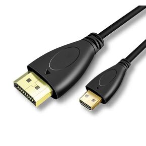 4K Micro HDMI to HDMI Cable 3.3FT 2 Pack, HDMI 2.0 Cable, Support High Speed 4K@60Hz 2160p 1080p 18gbps 3D HDR for Camera, Camcorder