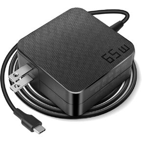 65W USB C Charger Type C PD Wall Fast Power Adapter for Lenovo Thinkpad Yoga HP Elitebook Spectre Dell Latitude MacBook Pro ASUS Chromebook, Samsung Laptops or Smart Phones