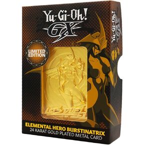 Yu-Gi-Oh! Elemental Hero Burstinatrix 24K Gold Plated Ingot