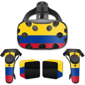 MightySkins Skin Compatible with HTC Vive Full Coverage - Colombian Flag | Protective, Durable, and Unique Vinyl Decal wrap Cover | Easy to Apply, Remove, and Change Styles | Made in The USA