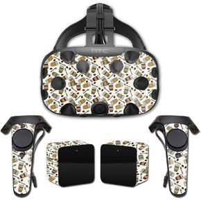 MightySkins Skin Compatible with HTC Vive wrap Cover Sticker Skins Coffee