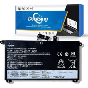 Dentsing 00UR891 01AV493 Laptop Battery Replace for Lenovo ThinkPad T570 T580 P51S P52S Series Notebook 00UR890 00UR892 SB10L84121 SB10L84122 SB10L84123 15.28v 32Wh
