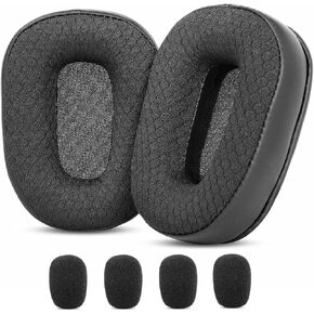 TaiZiChangQin Upgrade Ear Pads Ear Cushions Kit Replacement Compatible with VXI BlueParrott B450-XT B650-XT S450-XT Bluetooth Headphone Fabric Earpads