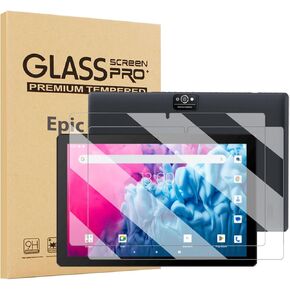 2-Pack Glass Screen Protector For SKY PAD 10 MAX Tablet 10.1 Inch (Rear Middle Camera) - Tempered Glass Film High Definition 9H Hardness