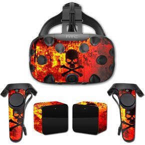 MightySkins Skin Compatible with HTC Vive Full Coverage - Bio Skull | Protective, Durable, and Unique Vinyl Decal wrap Cover | Easy to Apply, Remove, and Change Styles | Made in The USA