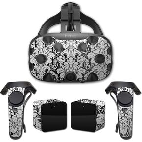 MightySkins Skin Compatible with HTC Vive Full Coverage - Floral Retro | Protective, Durable, and Unique Vinyl Decal wrap Cover | Easy to Apply, Remove, and Change Styles | Made in The USA