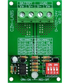 Electronics-Salon Low Voltage Disconnect Module LVD, 24V 30A, Protect/Prolong Battery Life.