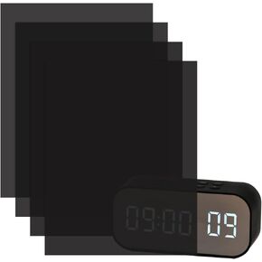 BENECREAT 7 Sheets LED Light Blocking Stickers, 6.6x5.1inch Routers Dimming Sheets with Self-Adhesive Backing for Electronics, Alarm Clock, Radio, Cable Box, Monitor