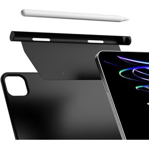 حافظة حامل أقلام الرصاص لقلم Apple الجيل الثاني متوافقة مع لوحة المفاتيح السحرية ولوحة المفاتيح الذكية وحافظات مغناطيسية أخرى لقلم Apple-Black-3