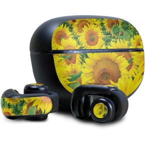 Headphone Skin Compatible with Bose Ultra Open Earbuds - Sunflower Field - Premium 3M Vinyl Protective Wrap Decal Cover - Easy to Apply | Crafted in The USA by MightySkins