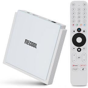 Android TV Box 11.0, MECOOL KM2 PLUS Deluxe Smart TV Box 4GB 32GB Certification Netflix, Google Assistant Dolby Atmos Vision, Compatible with AV1 HDR 4K 2.4G 5.0G WiFi6 BT5.0 Amlogic S905X4