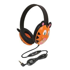 Califone 2810-TI Kids Stereo and PC Headphones, Tiger Design