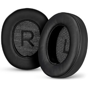 Replacement Earpads for Sennheiser Momentum 3 Wireless Headphones. Soft PU Leather, Memory Foam for Extra Comfort, Easy Installation Cushion Ear Pads, by Brainwavz (Black)