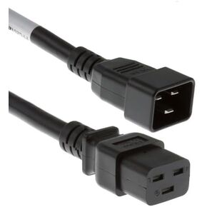 C20 to C19 Heavy Duty AC Power Cord, 20A/250V, 12 AWG, C19 to C20 Power Cord, (IEC-60320-C20 to IEC-60320-C19) 8 ft - Lifetime Wty