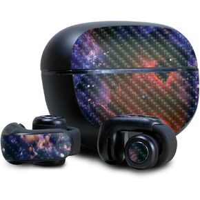 غلاف من ألياف الكربون متوافق مع سماعات الأذن Bose Ultra Open - Andromeda - غطاء لاصق واقٍ من الفينيل 3M ممتاز - سهل الاستخدام | صُنع في الولايات المتحدة الأمريكية بواسطة MightySkins in Kuwait
