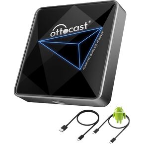 محول Android Auto اللاسلكي للسيارة A2Air Pro - أحدث إصدار لعام 2024، واي فاي ثنائي النطاق، زمن استجابة منخفض، تحديث عبر الإنترنت لسيارة Android Auto السلكية in Kuwait