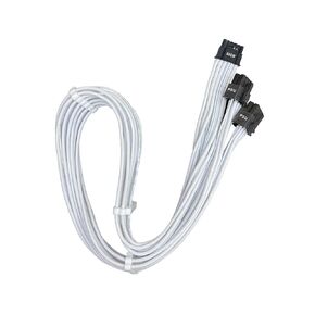 16AWG Embossing Process 600 Watts PCIe 12VHPWR PSU Cable for Corsair - Fits Type-4 PSUs Dual 8-pin PCIe - PCIe 5.0 / Gen 5 12+4pin Connector with Cable Clips (Black)