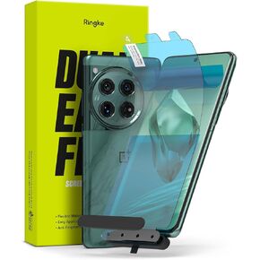 Ringke Dual Easy Film [4-Layer Protection] Compatible with OnePlus 12 Screen Protector, Self Healing Repair Coating Full Coverage Screen Protector with Installation Tool - 2 Pack