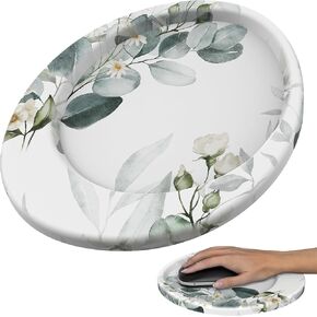 Ergonomic-Mousepad-with-Wrist-Support, Comfortable Mouse Pad with Wrist Rest, Desk Mouse Pads with Non-Slip Base for Pain Relief, Office, Home, Computer, Laptop, Marble Black