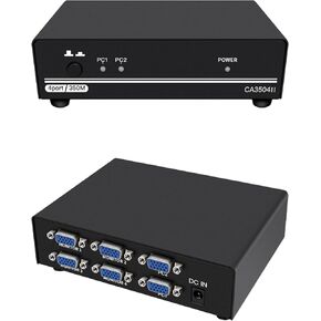 VGA Video Switcher Splitter 2 in 4 Out 2 in 2 Out ثنائي الاتجاه قابل للتحويل HD Video Sharer 350Mhz مضيف الكمبيوتر الخارجي 4 منافذ VGA TV Monitor جهاز عرض محدد صندوق التبديل 1080P in Kuwait