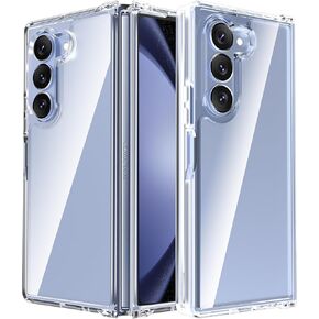 RMOCR for Samsung Galaxy Z Fold 6 Case, Clear Shockproof Phone Cover, Ultra-Thin Slim Fit Hard PC Protective Cases for Samsung Z Fold 6, Clear