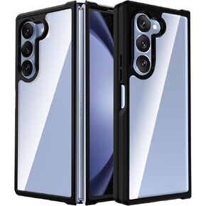 RMOCR for Samsung Galaxy Z Fold 6 Case, Clear Shockproof Phone Cover, Ultra-Thin Slim Fit Hard PC Protective Cases for Samsung Z Fold 6, Clear