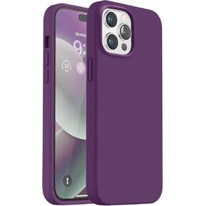 Vooii متوافق مع حافظة iPhone 14 Pro Max، حافظة سيليكون سائلة نحيفة مطورة، [بطانة ناعمة من الألياف الدقيقة المضادة للخدش] حافظة هاتف iPhone 14 Pro Max مغطاة بالكامل بمطاط جل ناعم 6.7 بوصة - وردي فاقع in Kuwait