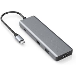 USB C Hub, TOTU 9-in-1 USB C Adapter with 4K HDMI, 100W PD Charging, USB 3.0/2.0 Ports, SD/TF Card Reader, Compatible for USB C Laptops and Other Type C Devices