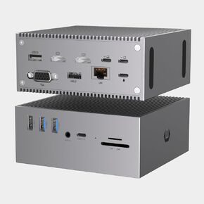 Docking Station, 16 in 2 USB C Hub - Dual 4K HDMI, 6 USB, VGA, RJ45, SD/TF Card Reader - Triple Display for MacOS with Thunderbolt 3 (Not for M1)