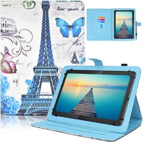 DETUOSI Universal 7 inch Tablet Case, 7.0 inch Tablet Cover, Protective Folio Leather Multi-angle Viewing Stand Case Shell【with 3 Card Slots】for All Kinds of 7.0-7.9 inch Android/iOS/Windows Tablet #4