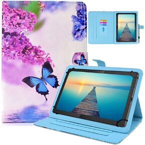 DETUOSI Universal 7 inch Tablet Case, 7.0 inch Tablet Cover, Protective Folio Leather Multi-angle Viewing Stand Case Shell【with 3 Card Slots】for All Kinds of 7.0-7.9 inch Android/iOS/Windows Tablet #4