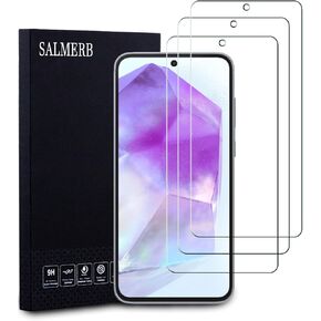 Samsung Galaxy A35 Screen Protectors (3 Pack), 9H Tempered Glass Film for Samsung Galaxy A35 Anti-Scratch Anti-Fingerprint Glass Screen Protectors Zero Bubbles Ultra-clear 99.99%